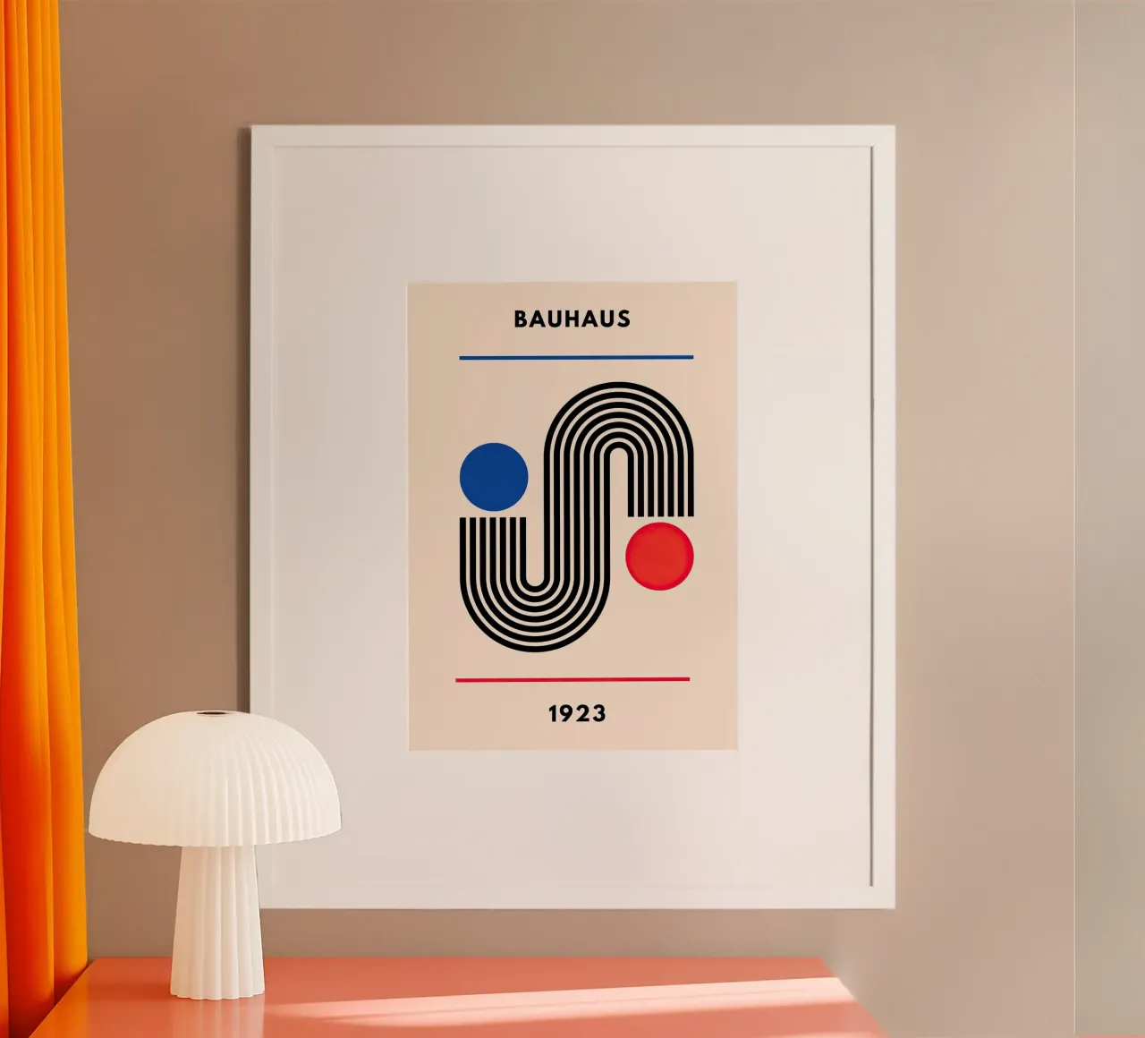 Bauhaus poster con telaio in alluminio da Nikis Art Studio