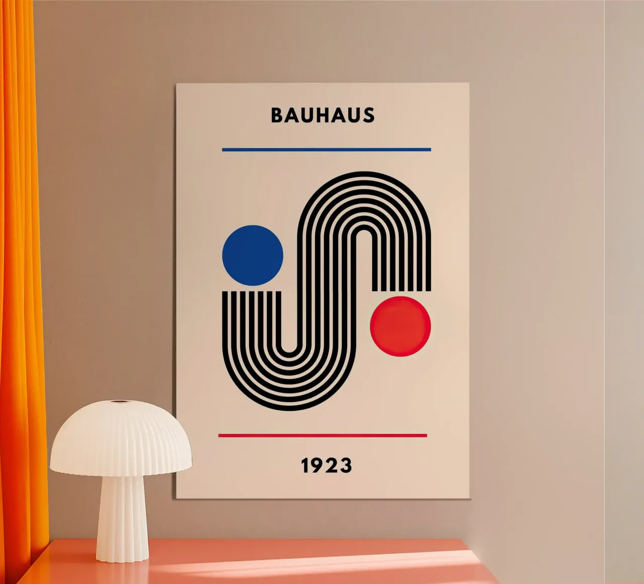 Bauhaus poster con telaio in alluminio da Nikis Art Studio