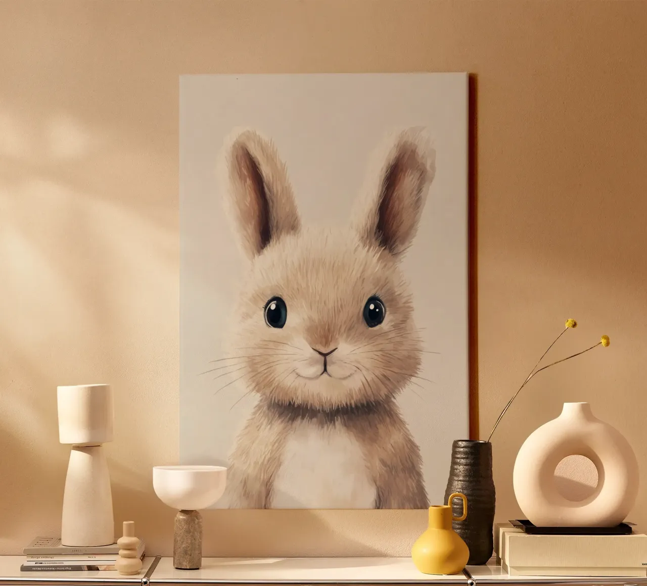 Hero #2: Rabbit canvas by farbenhelden