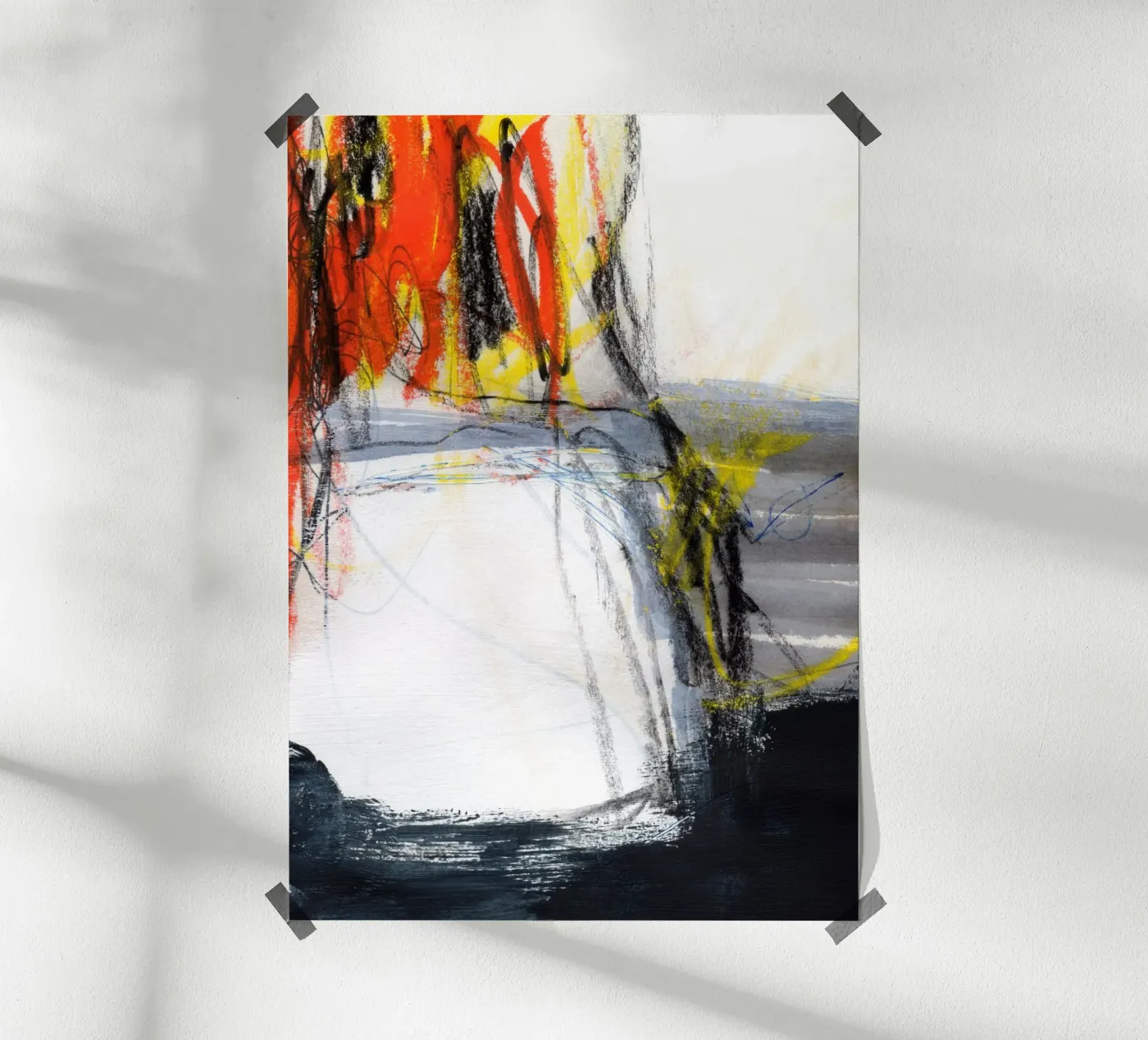 Surrounding Light Poster von Abstrakte Malerei