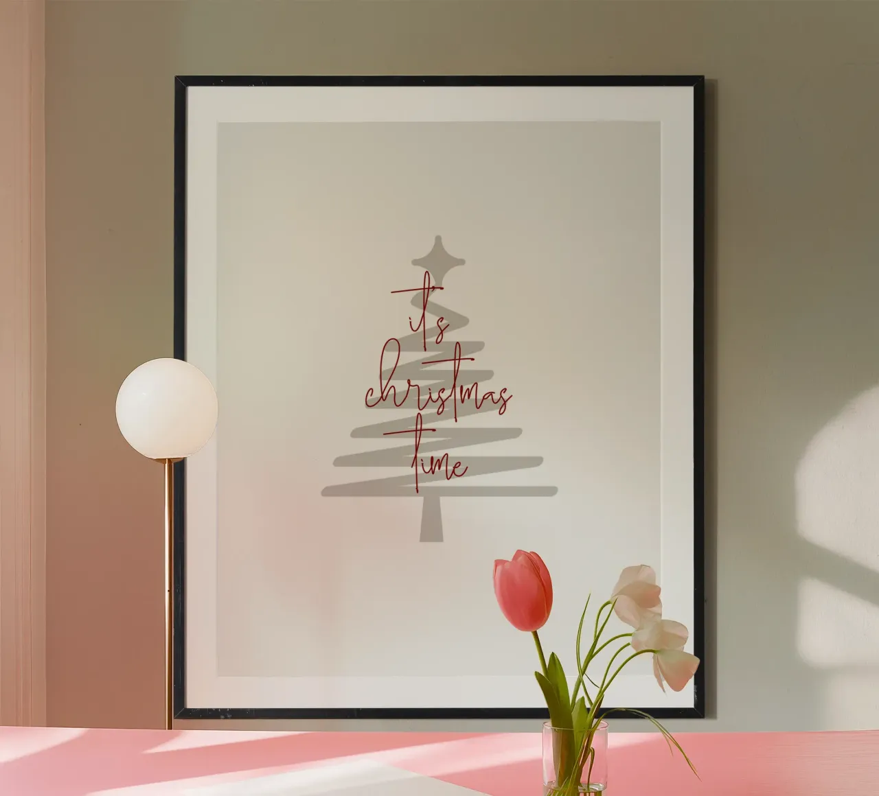 C'est l'heure de Noël poster de ArtDesign by KBK