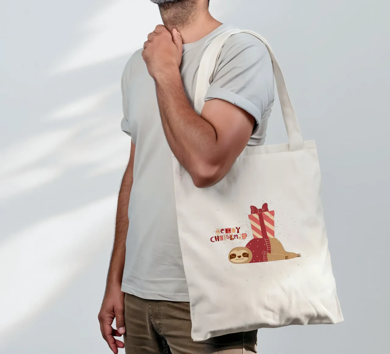 Merry Christmas tote bag by ArtDesign by KBK