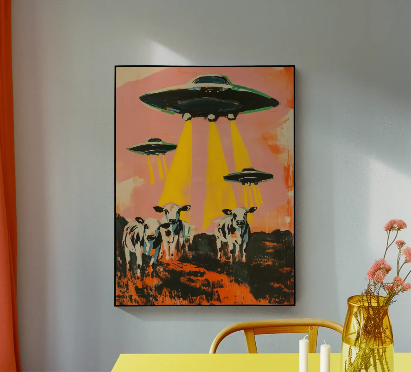 UFO`s And Cows plexiglass da treechild