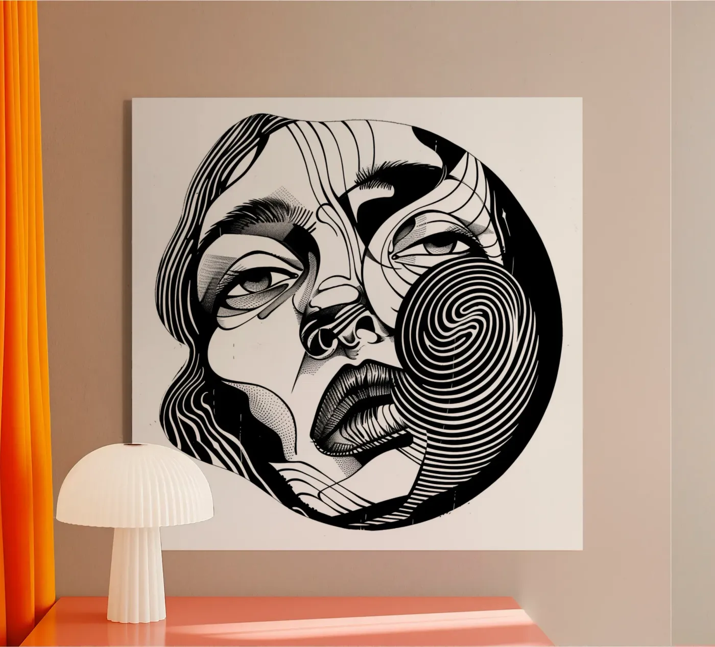 Donna astratta 2 plexiglass da pixel