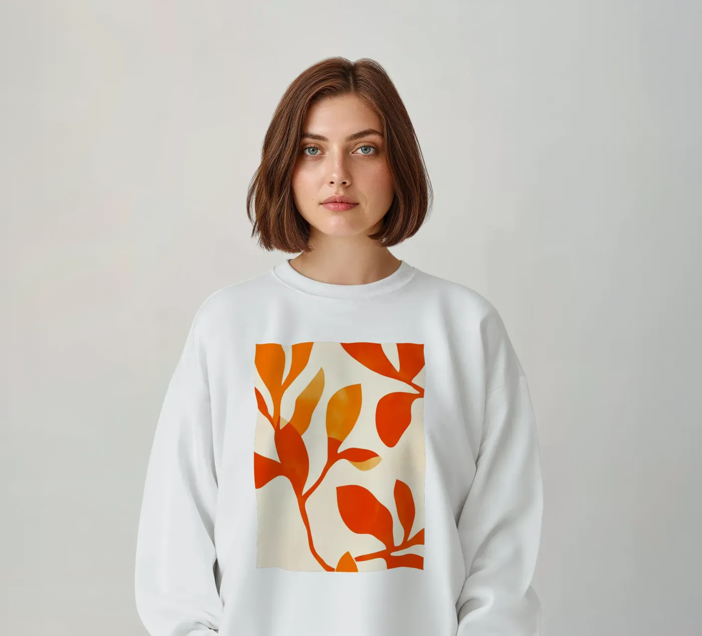 Orange Leafs sweat de treechild