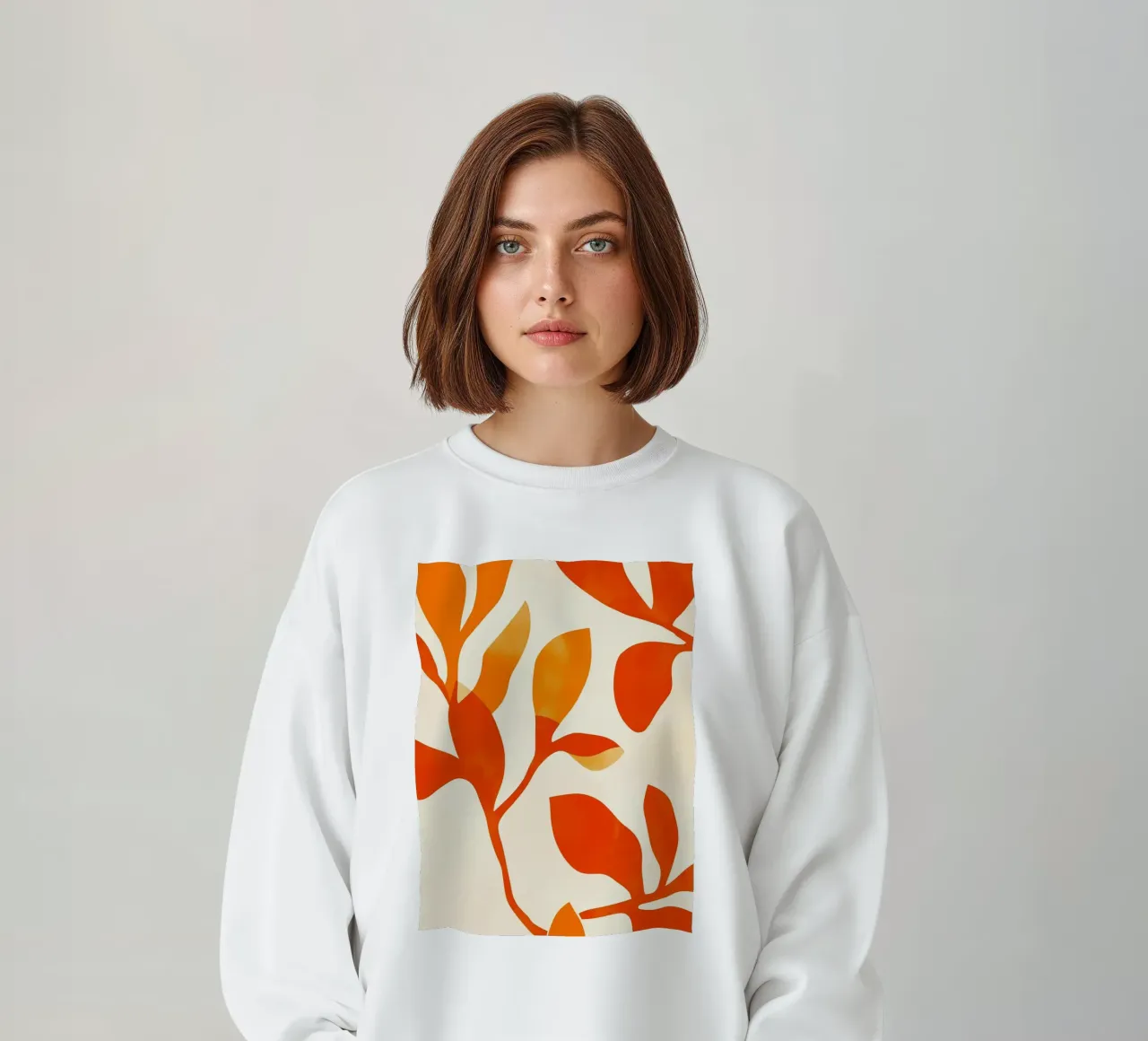 Orange Leafs felpa da treechild