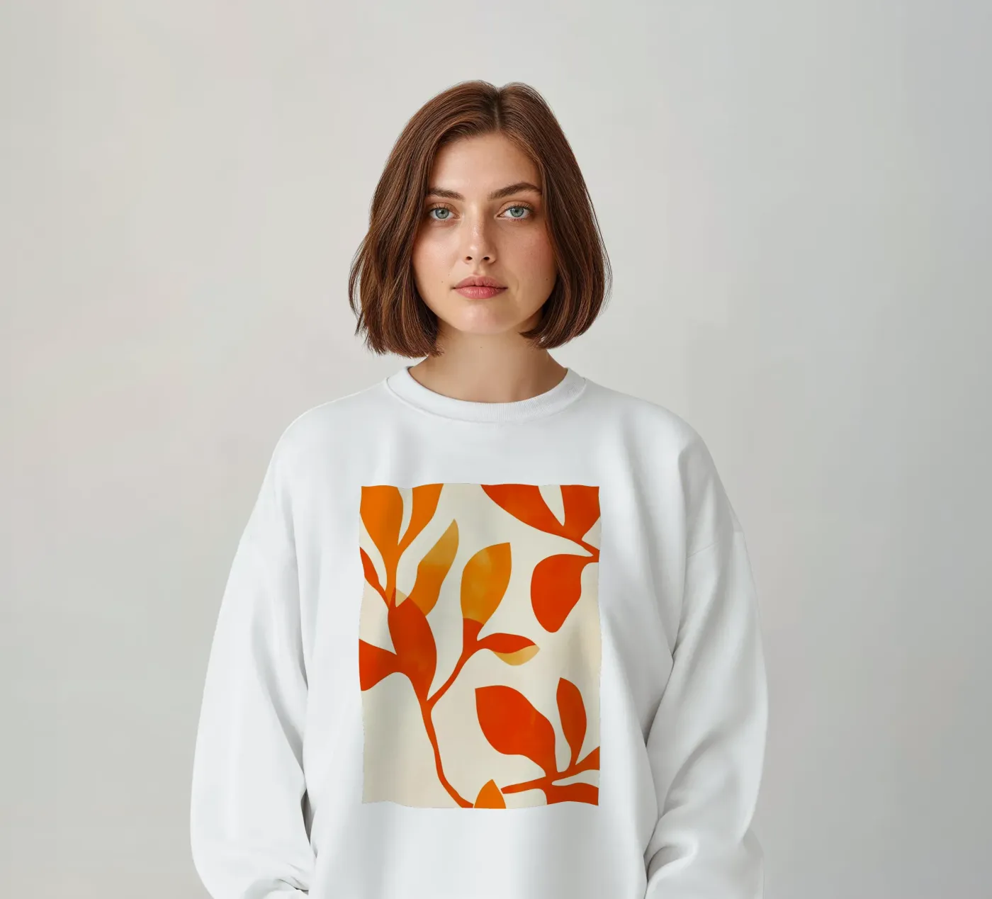 Orange Leafs sweat de treechild