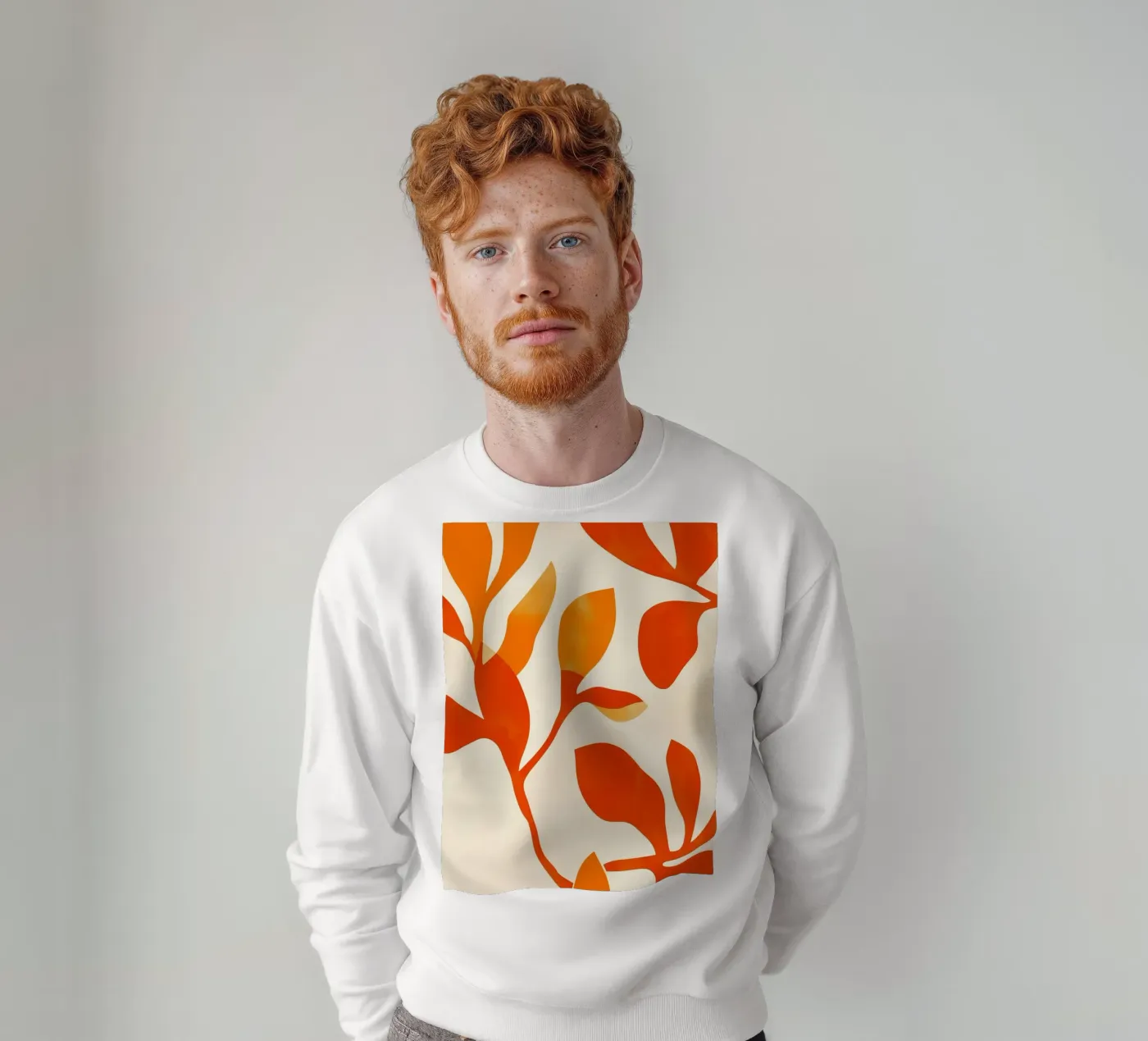 Orange Leafs sweat de treechild