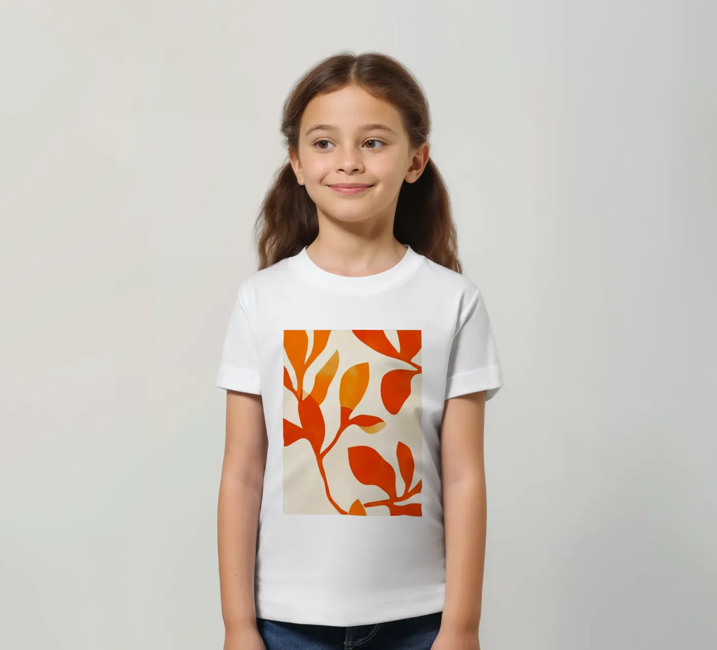 Orange Leafs t-shirt bambini da treechild