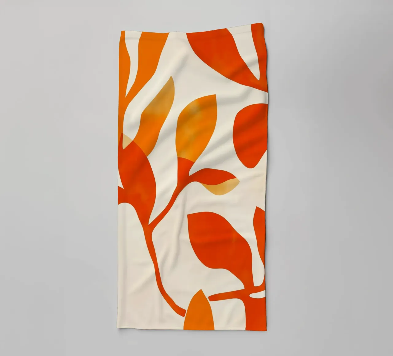 Orange Leafs towel by treechild