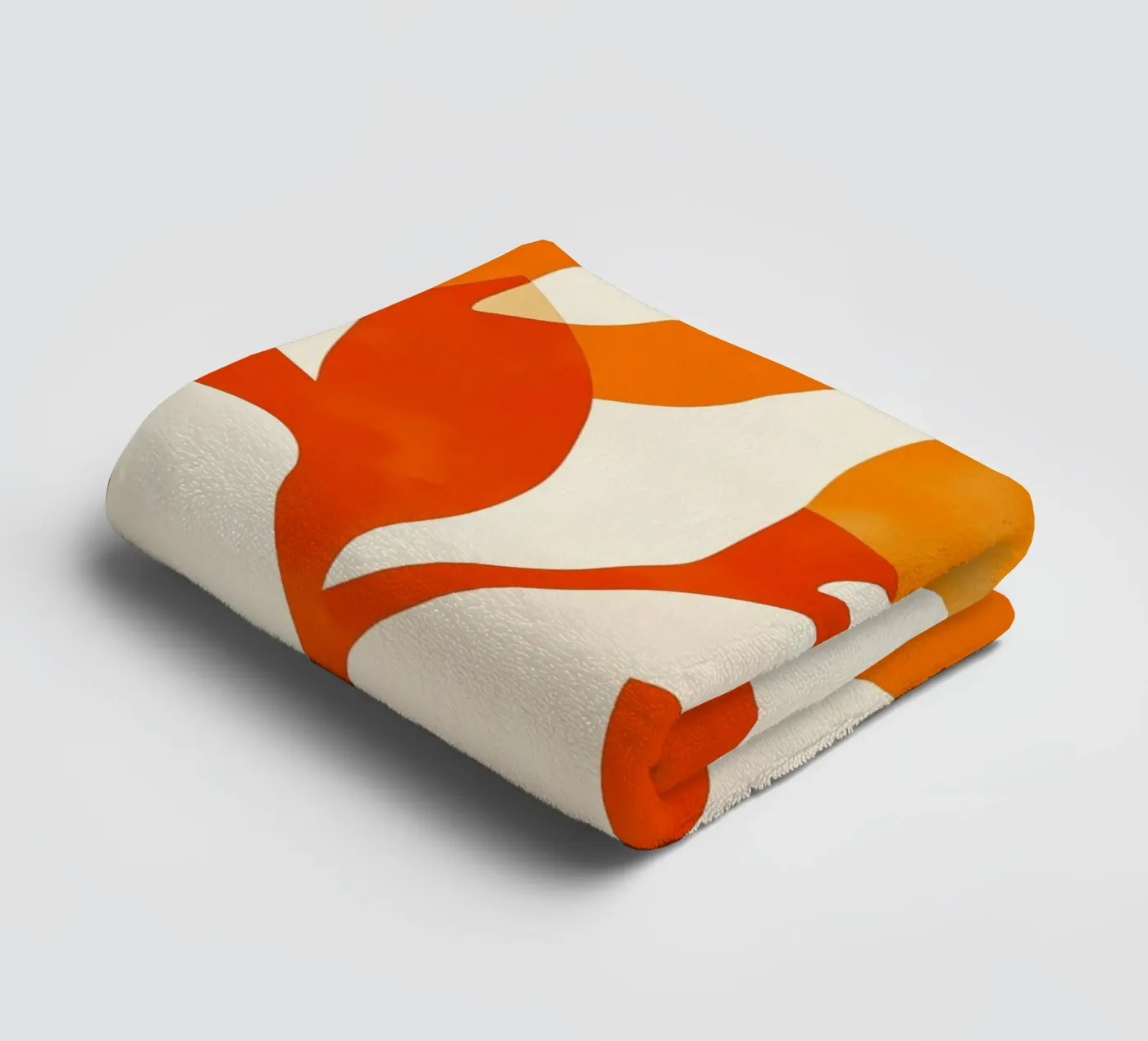 Orange Leafs Handtuch von treechild