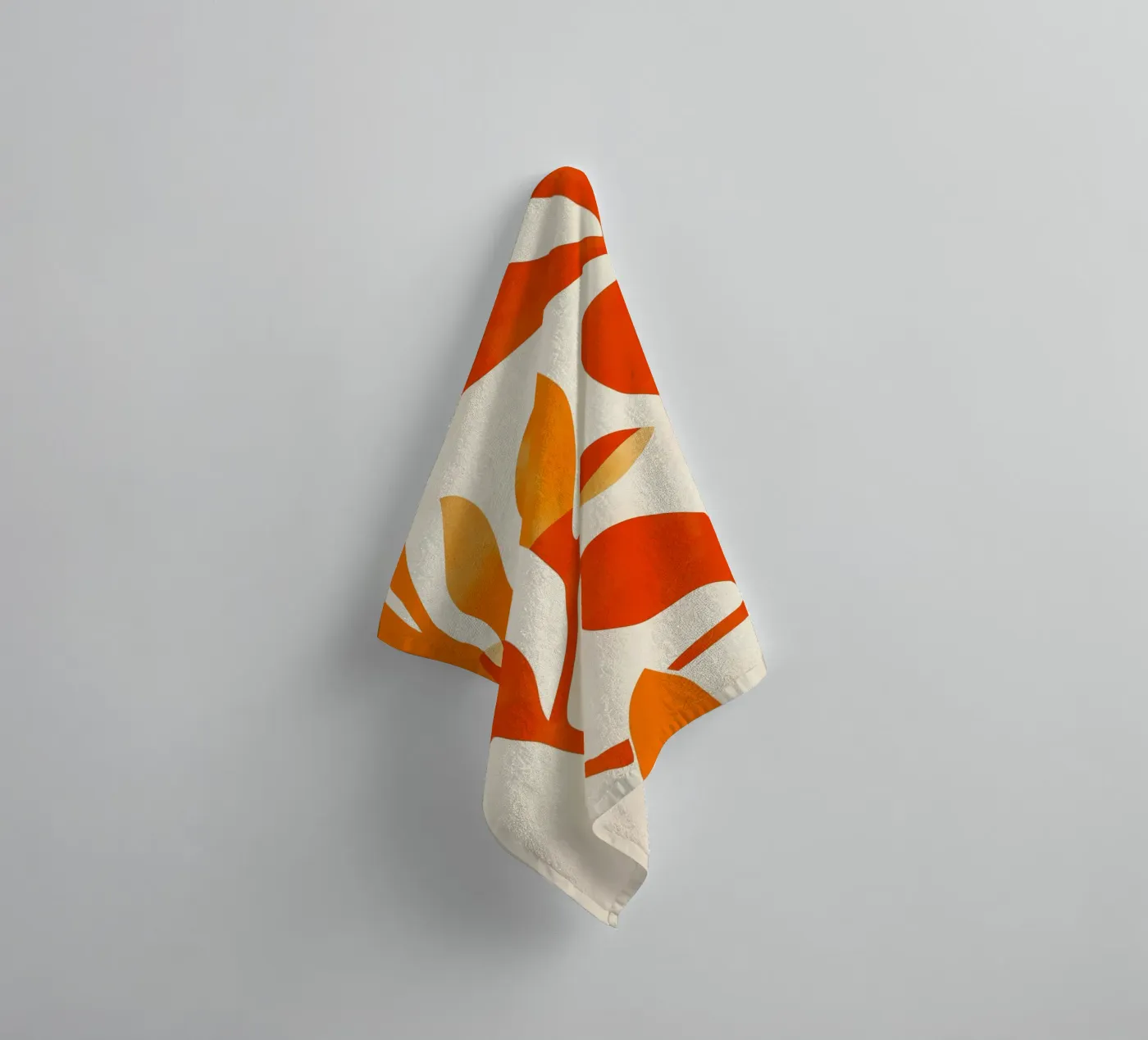 Orange Leafs Handtuch von treechild