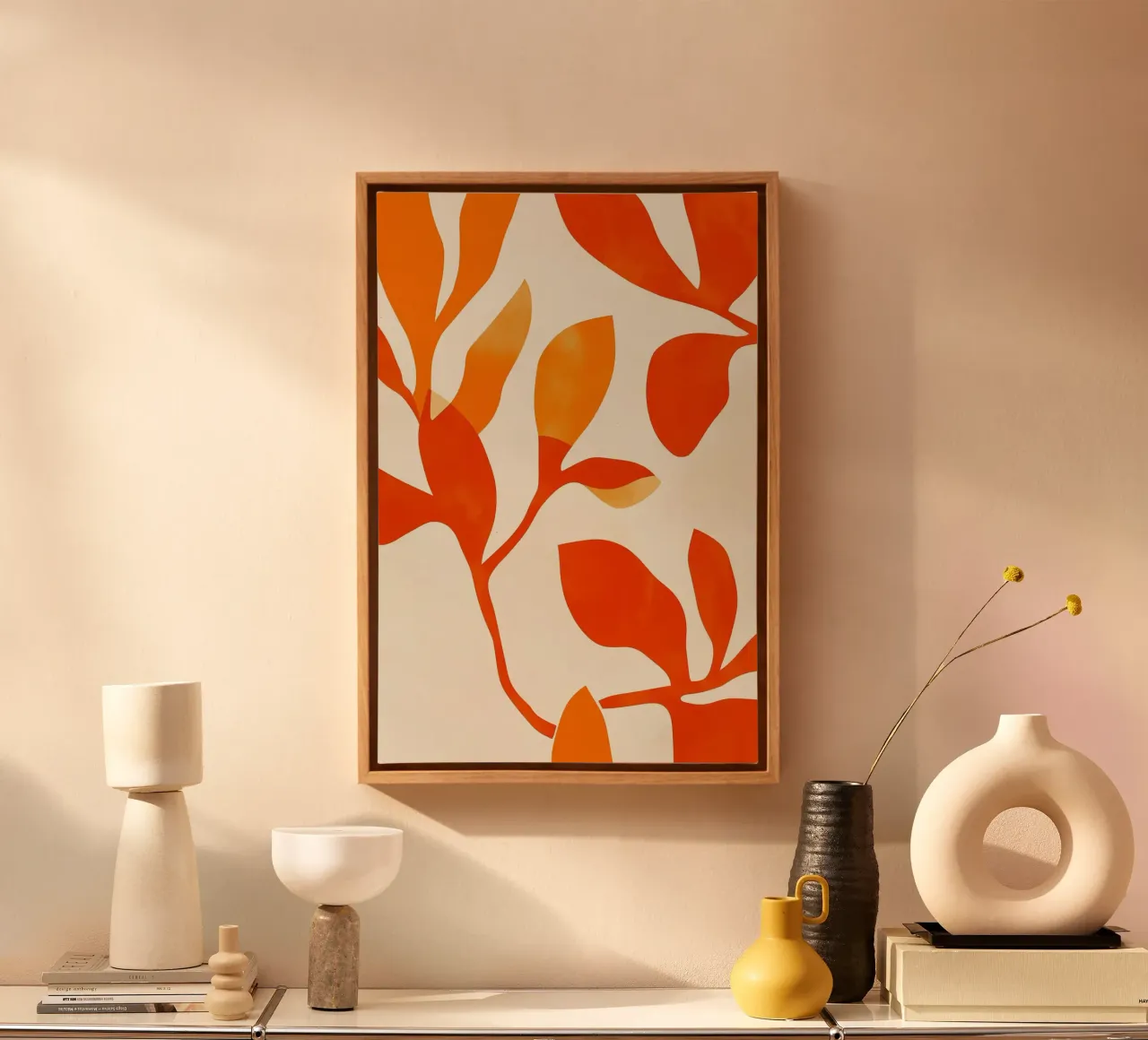 Orange Leafs canvas van treechild