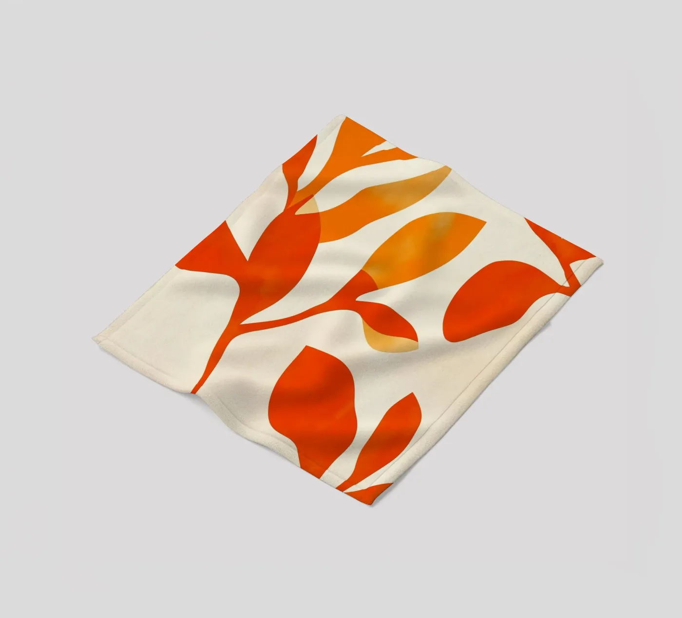Orange Leafs coperta in pile da treechild