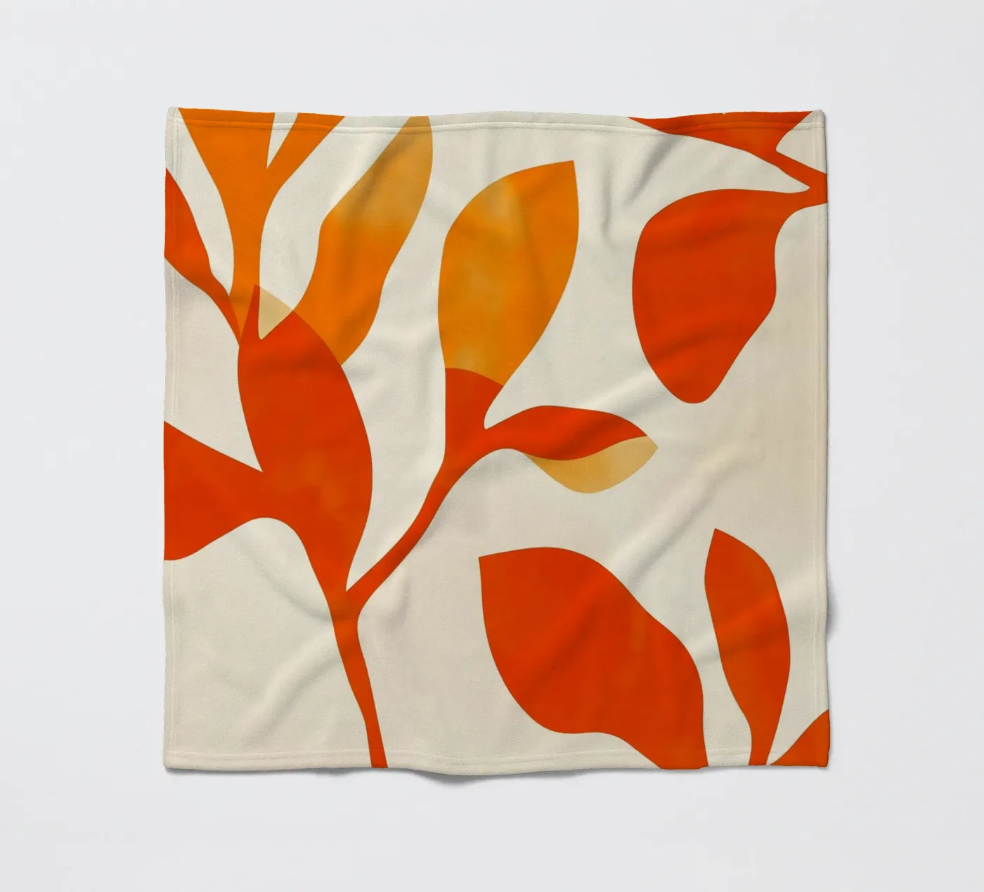 Orange Leafs coperta in pile da treechild