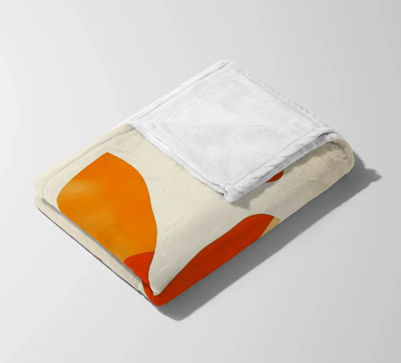 Orange Leafs Fleecedecke von treechild