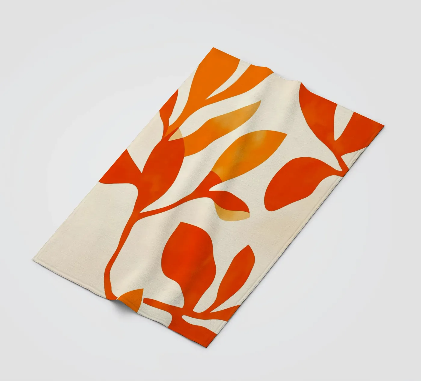 Orange Leafs coperta in pile da treechild