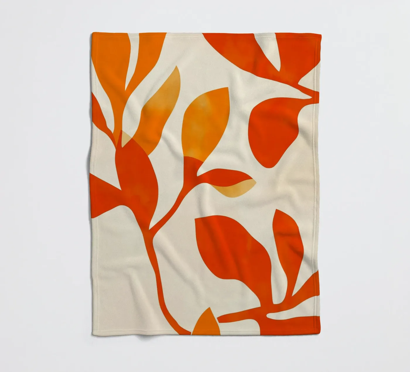 Orange Leafs coperta in pile da treechild