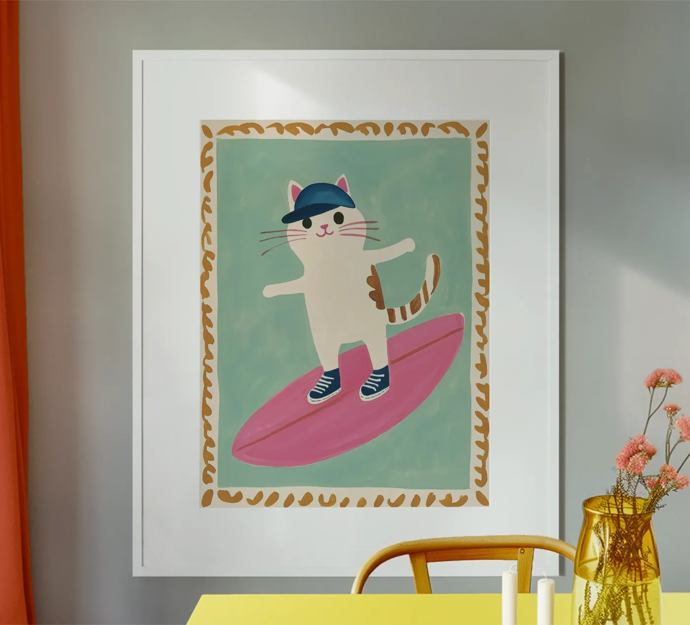 Surfing Cat poster da Kiki