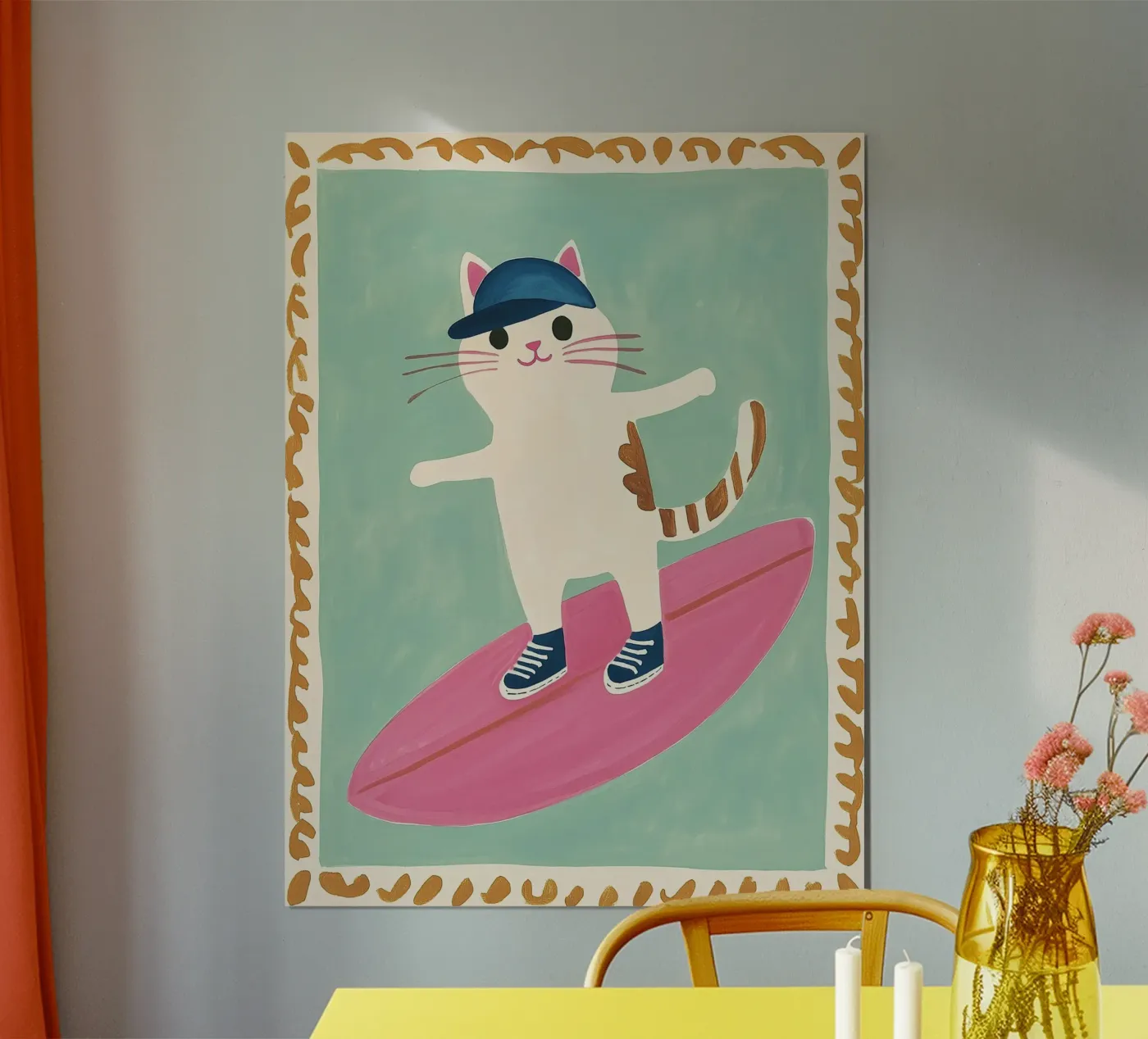Surfing Cat poster da Kiki