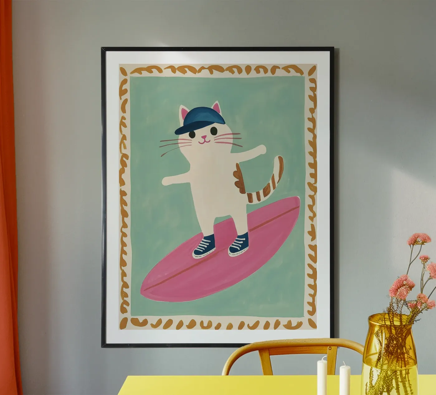 Surfing Cat poster da Kiki