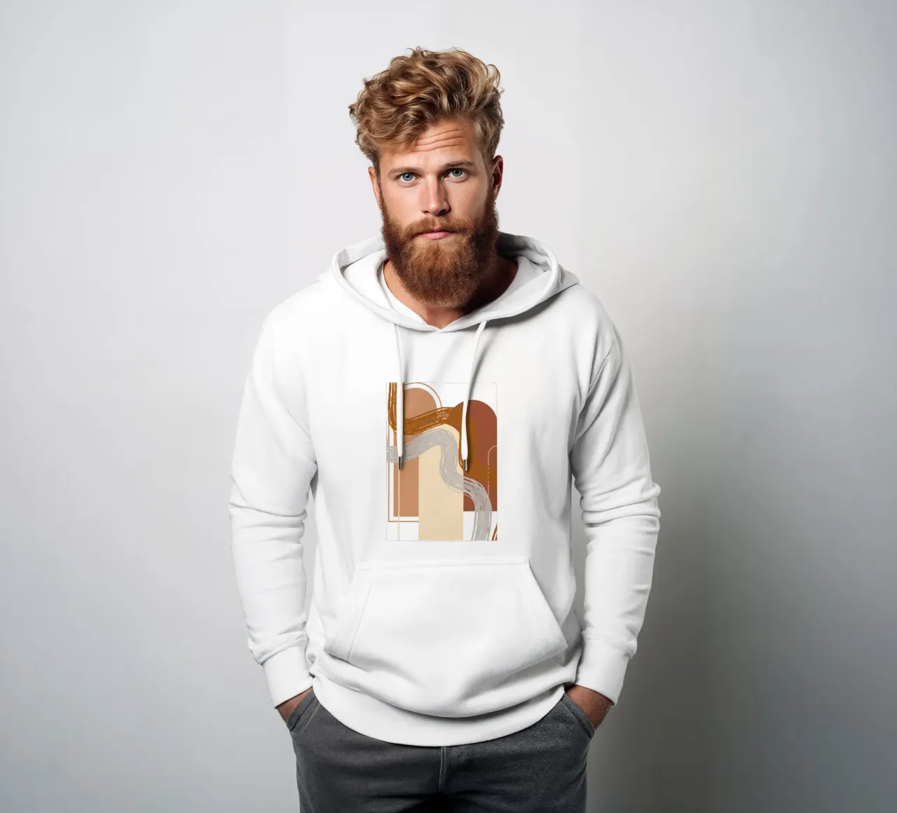 Wavy Lines felpa con cappuccio da LisaArtes