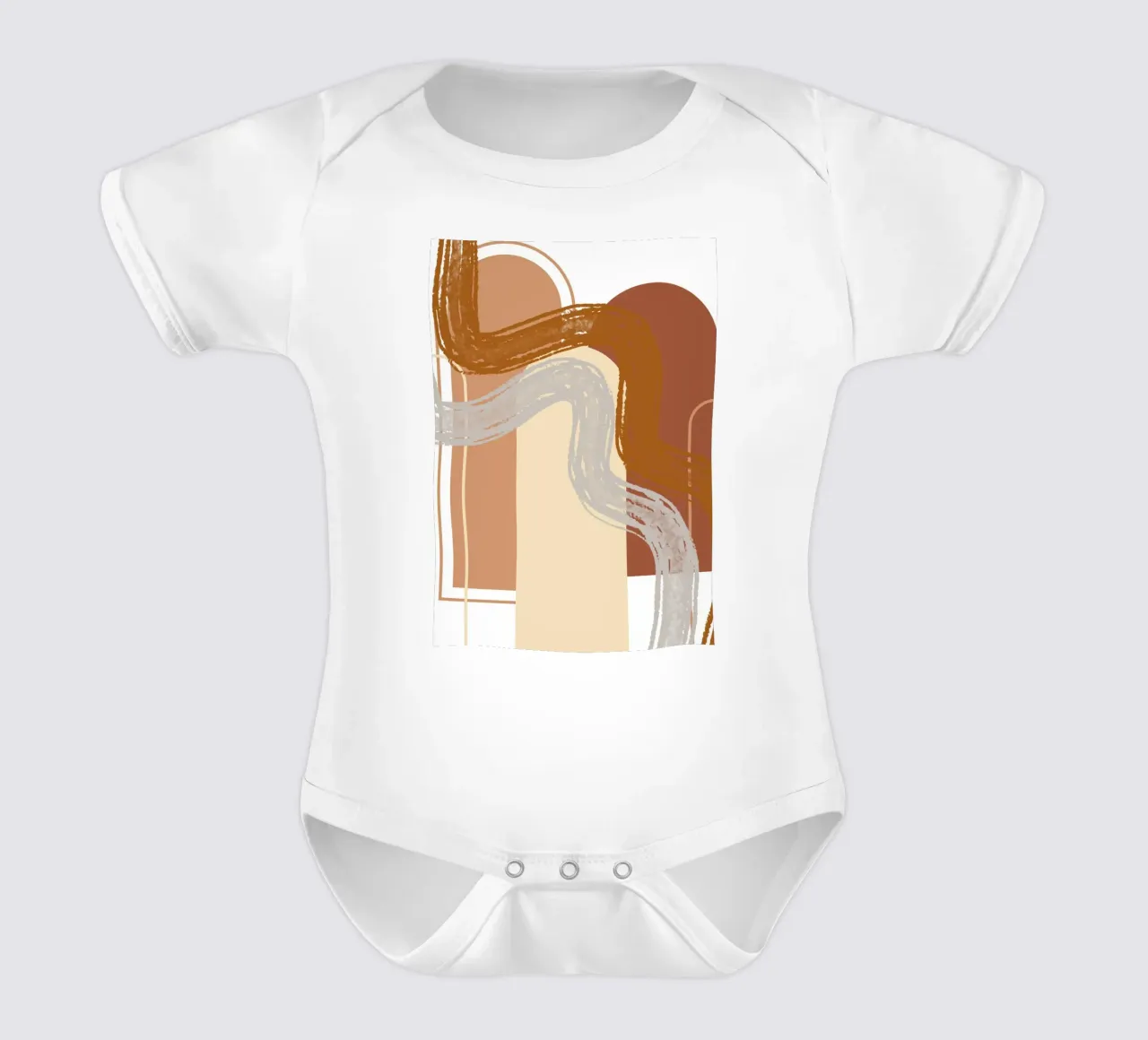 Wavy Lines body neonato maniche corte da LisaArtes
