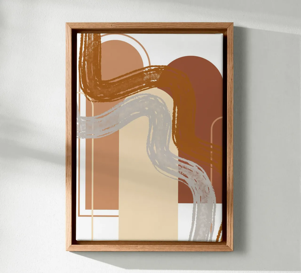 Wavy Lines tela con Cornice a cassetta da LisaArtes