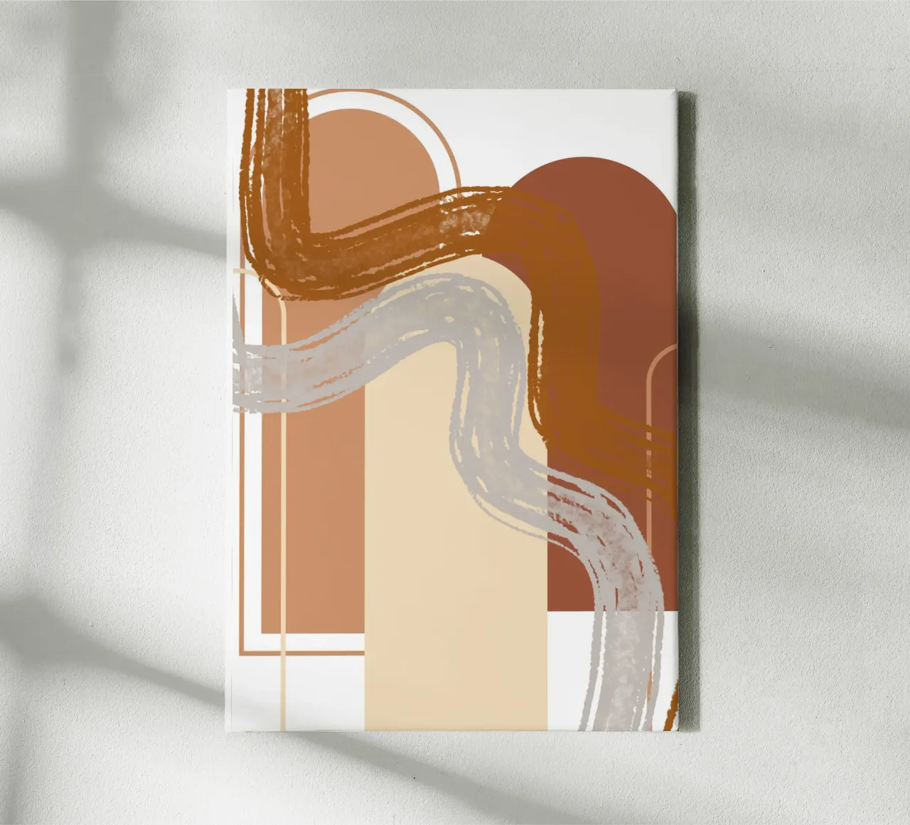 Wavy Lines tela con Cornice a cassetta da LisaArtes