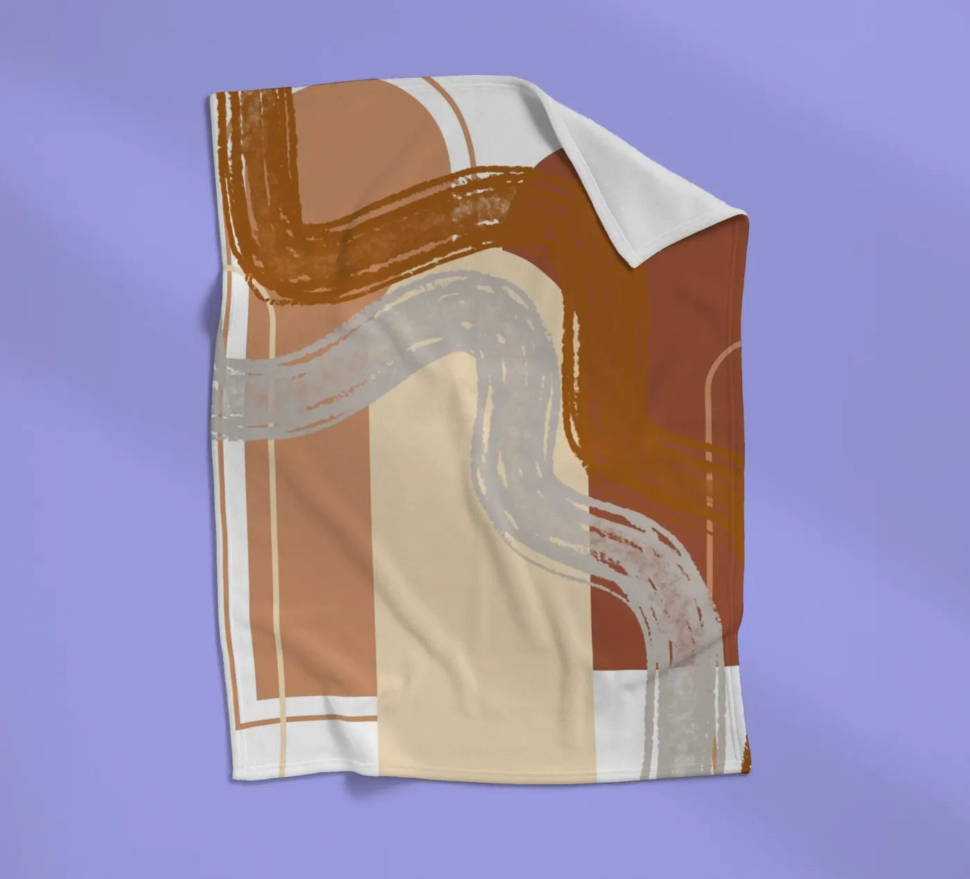 Wavy Lines Fleecedecke von LisaArtes