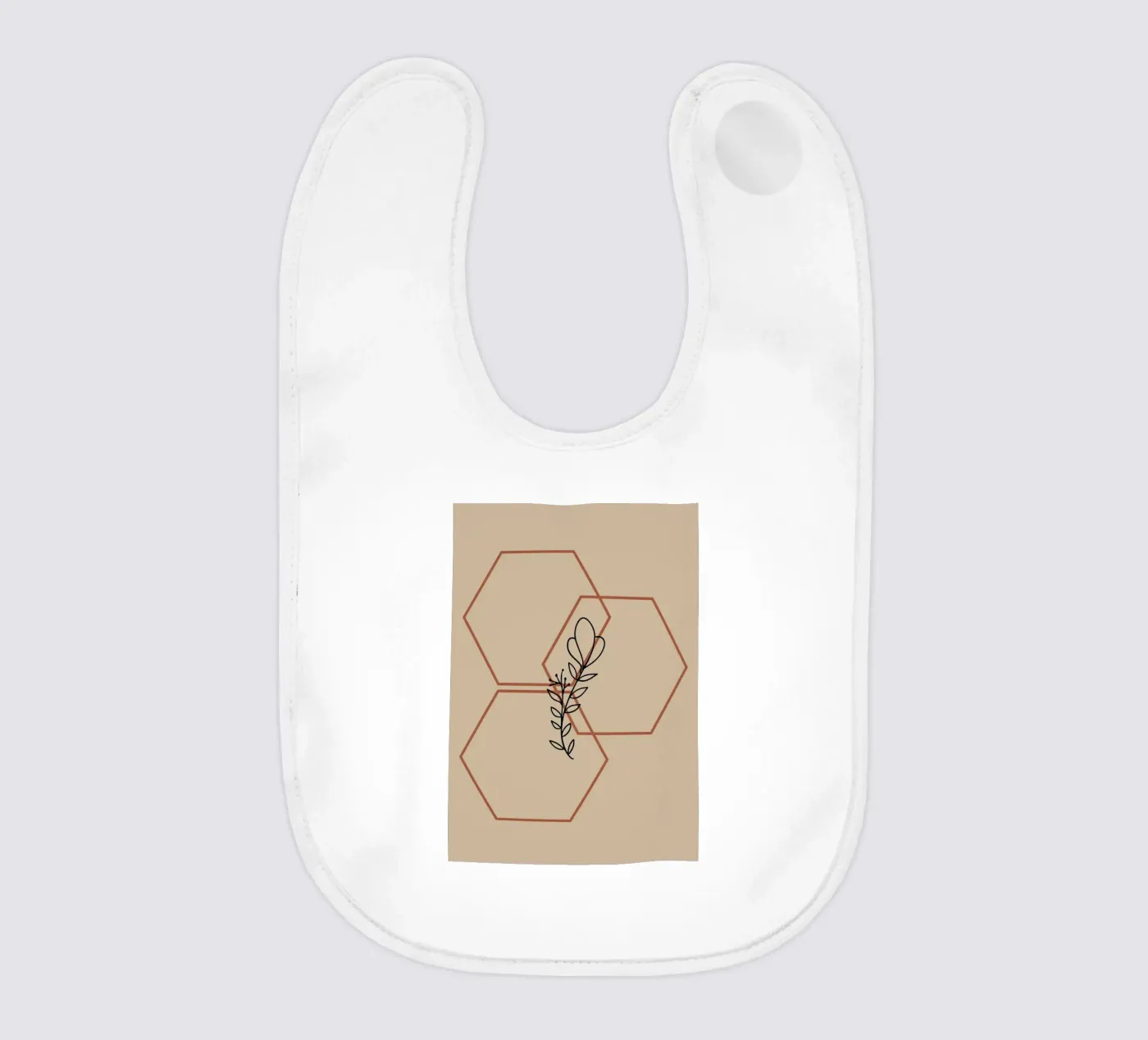 Botanical geometric bavaglino da LisaArtes