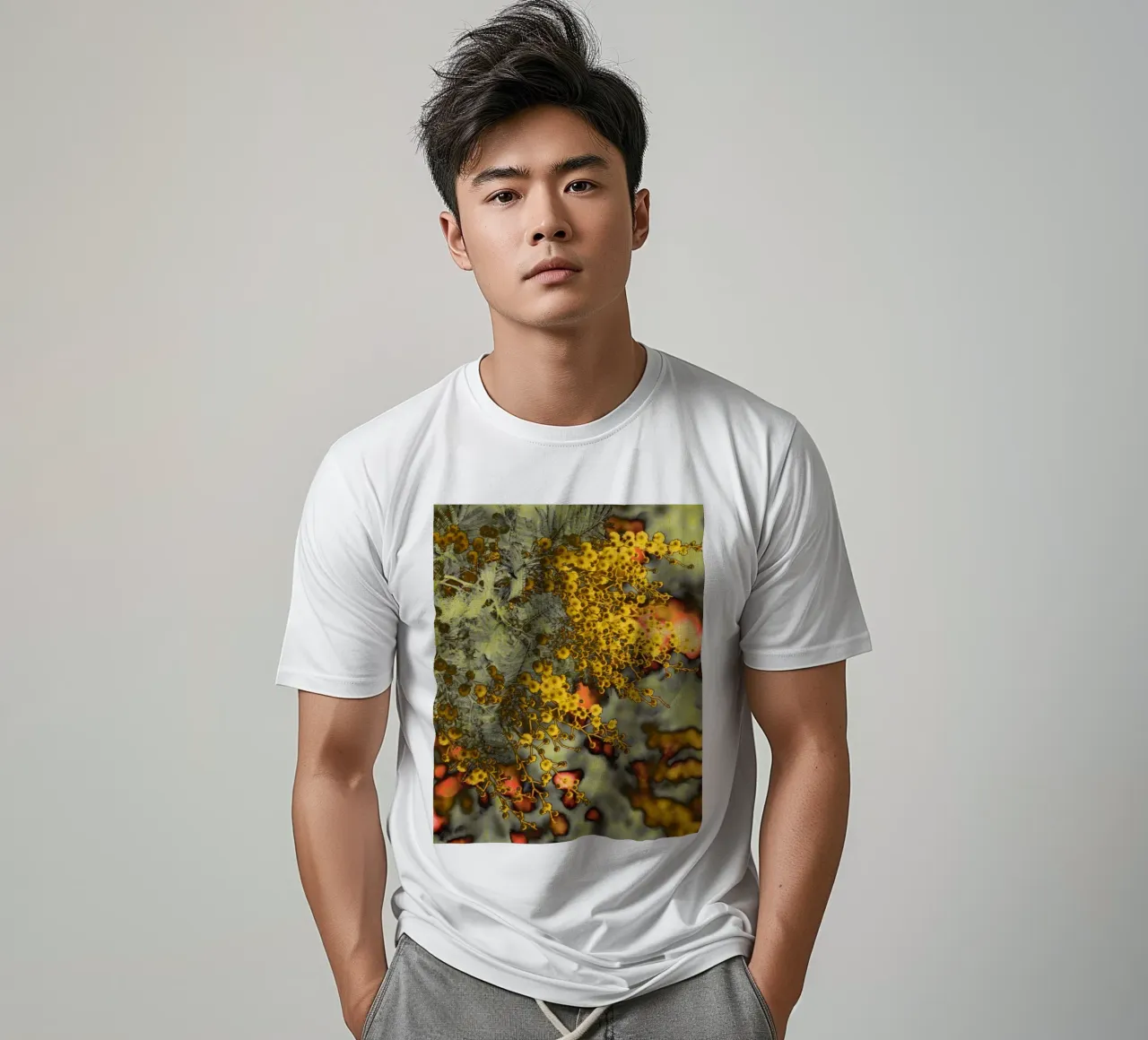 Abstrakte Mimose T-Shirt von Teresa André
