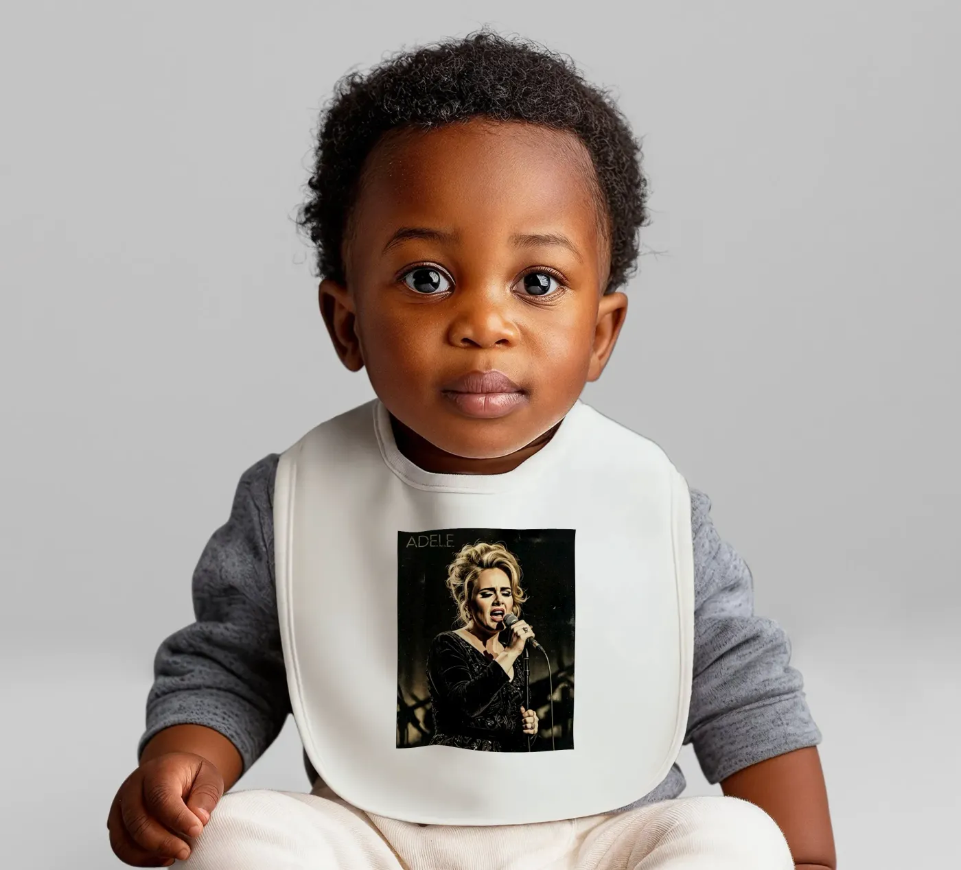 Adele show baby bib by Darah Juang
