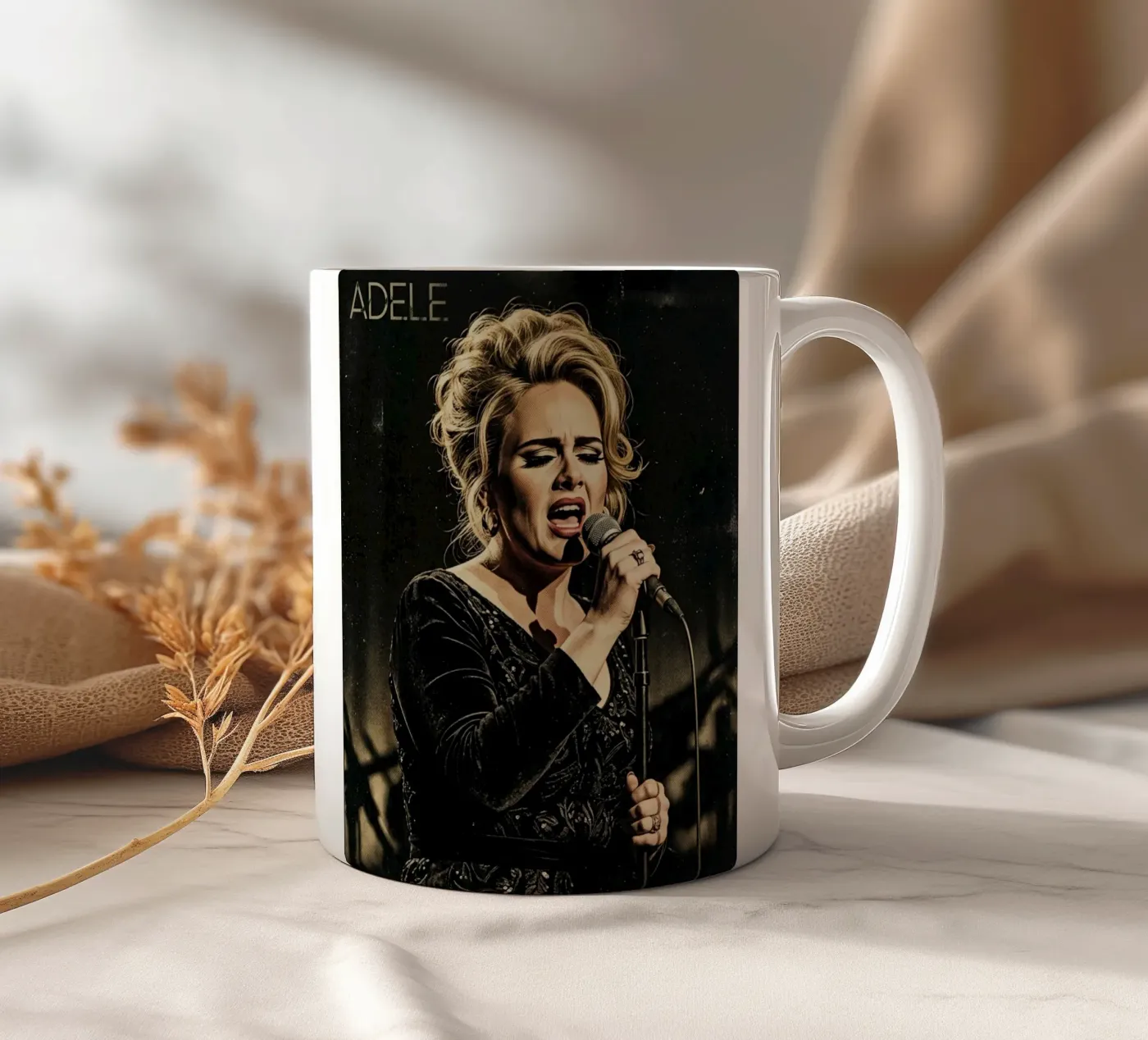 Adele show ceramic mug by Darah Juang