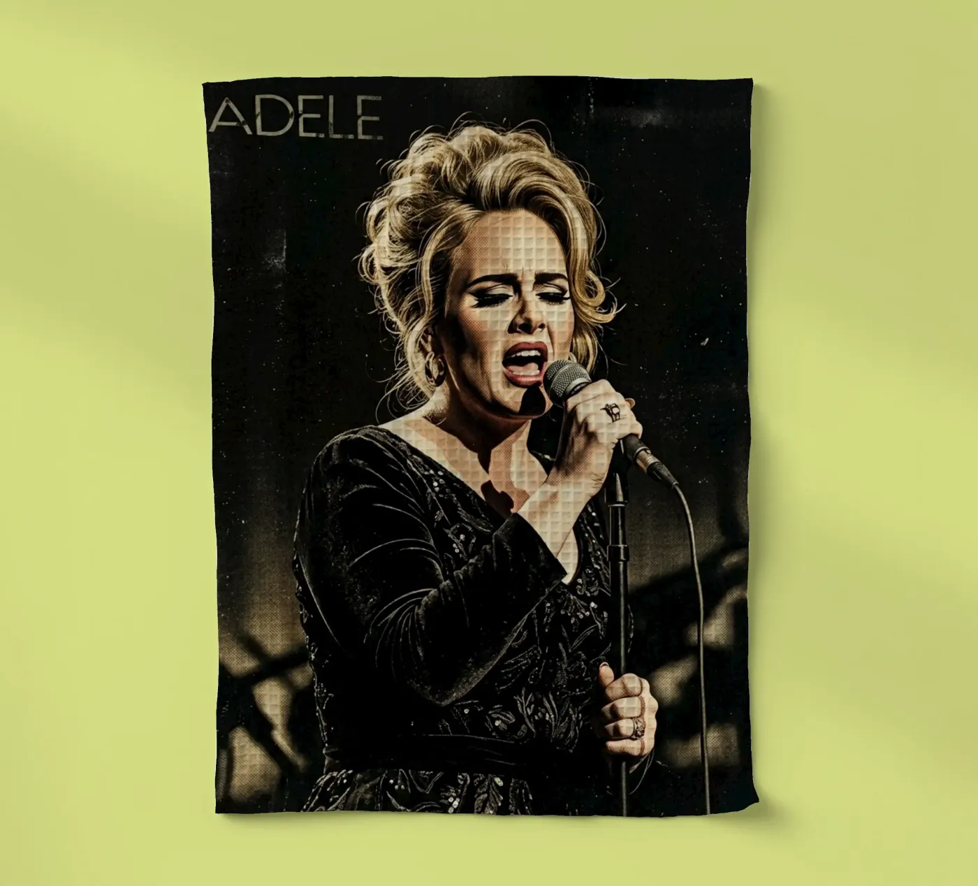 Adele show tea towel by Darah Juang