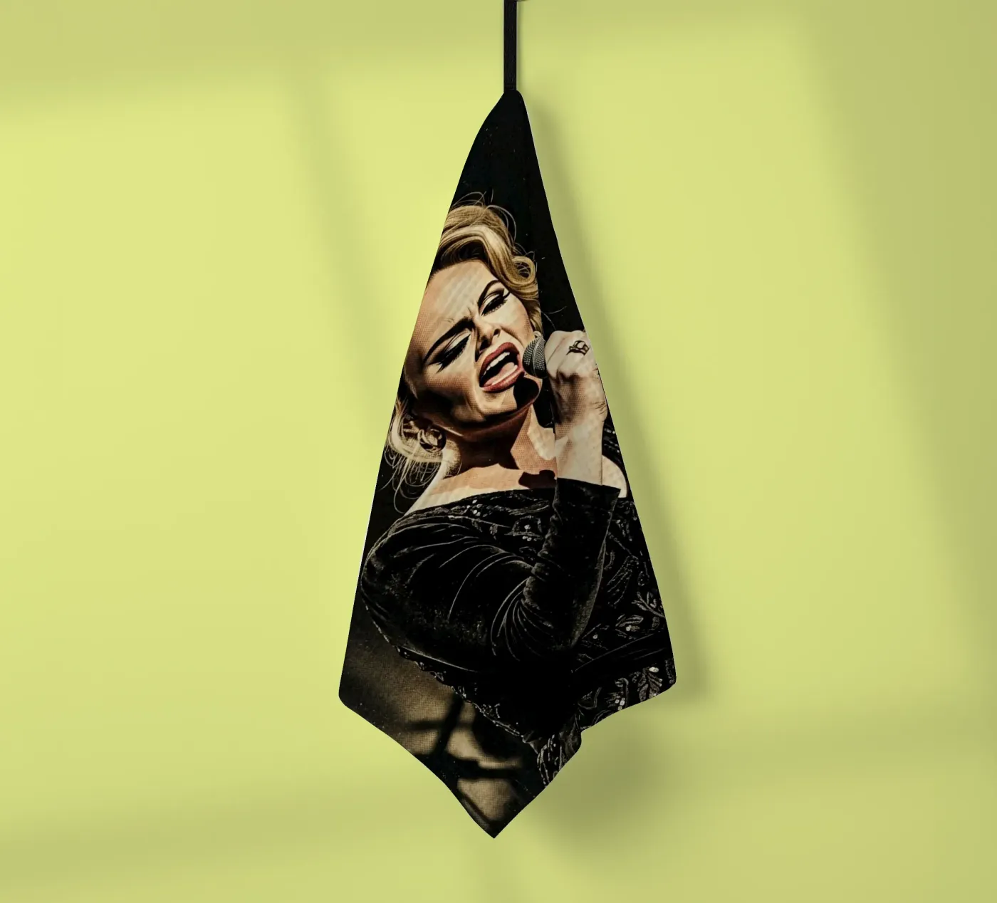 Adele show tea towel by Darah Juang