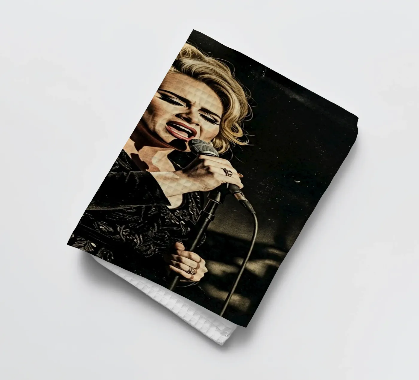 Adele show tea towel by Darah Juang