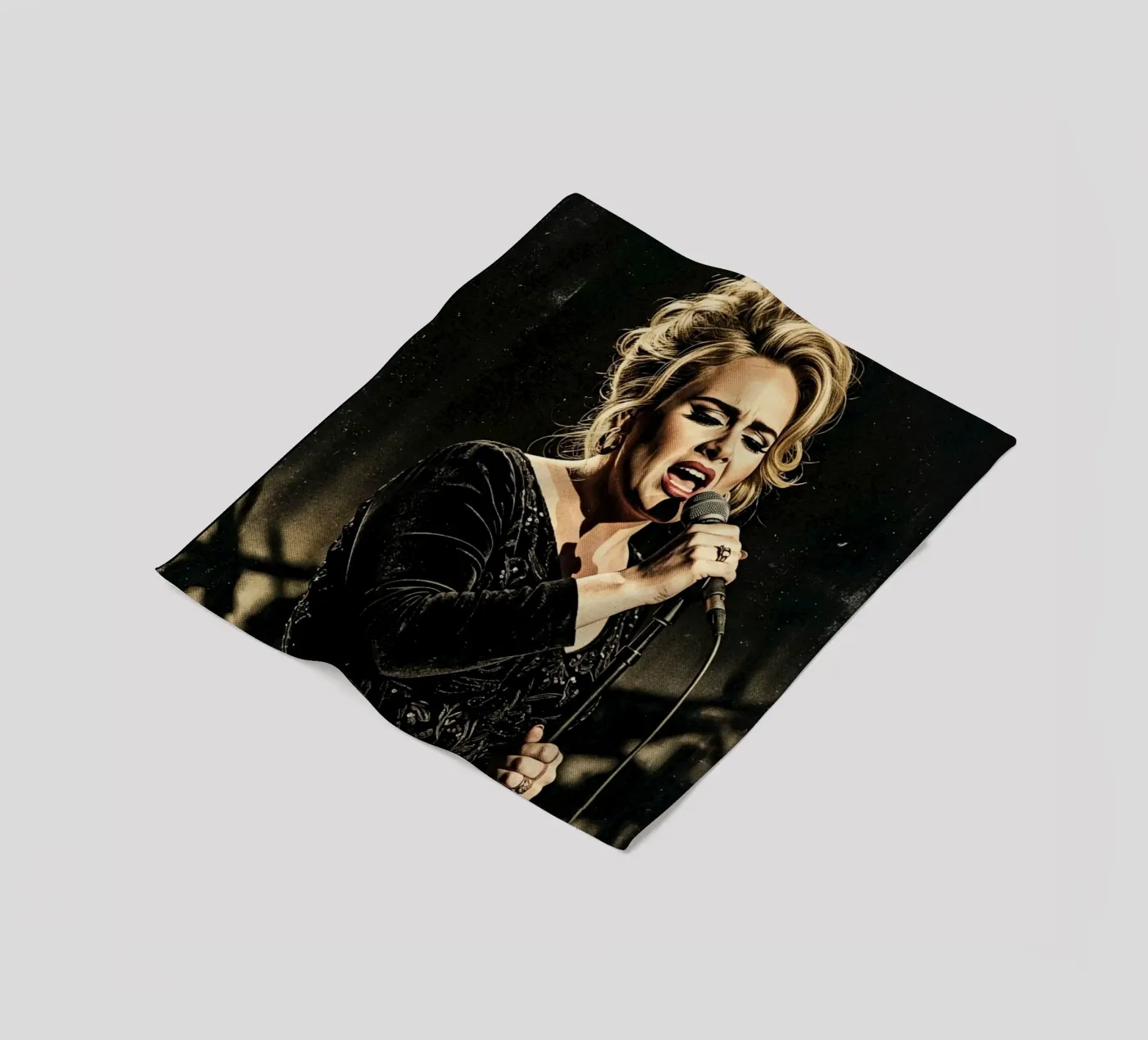 Adele show fleece blanket by Darah Juang