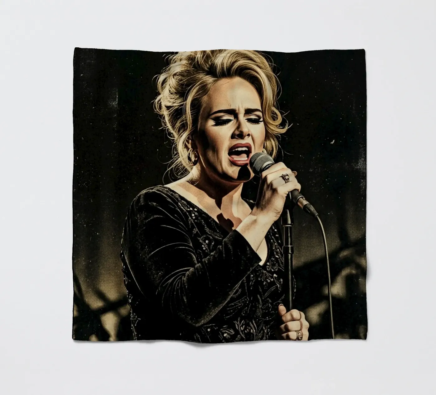 Adele show fleece blanket by Darah Juang