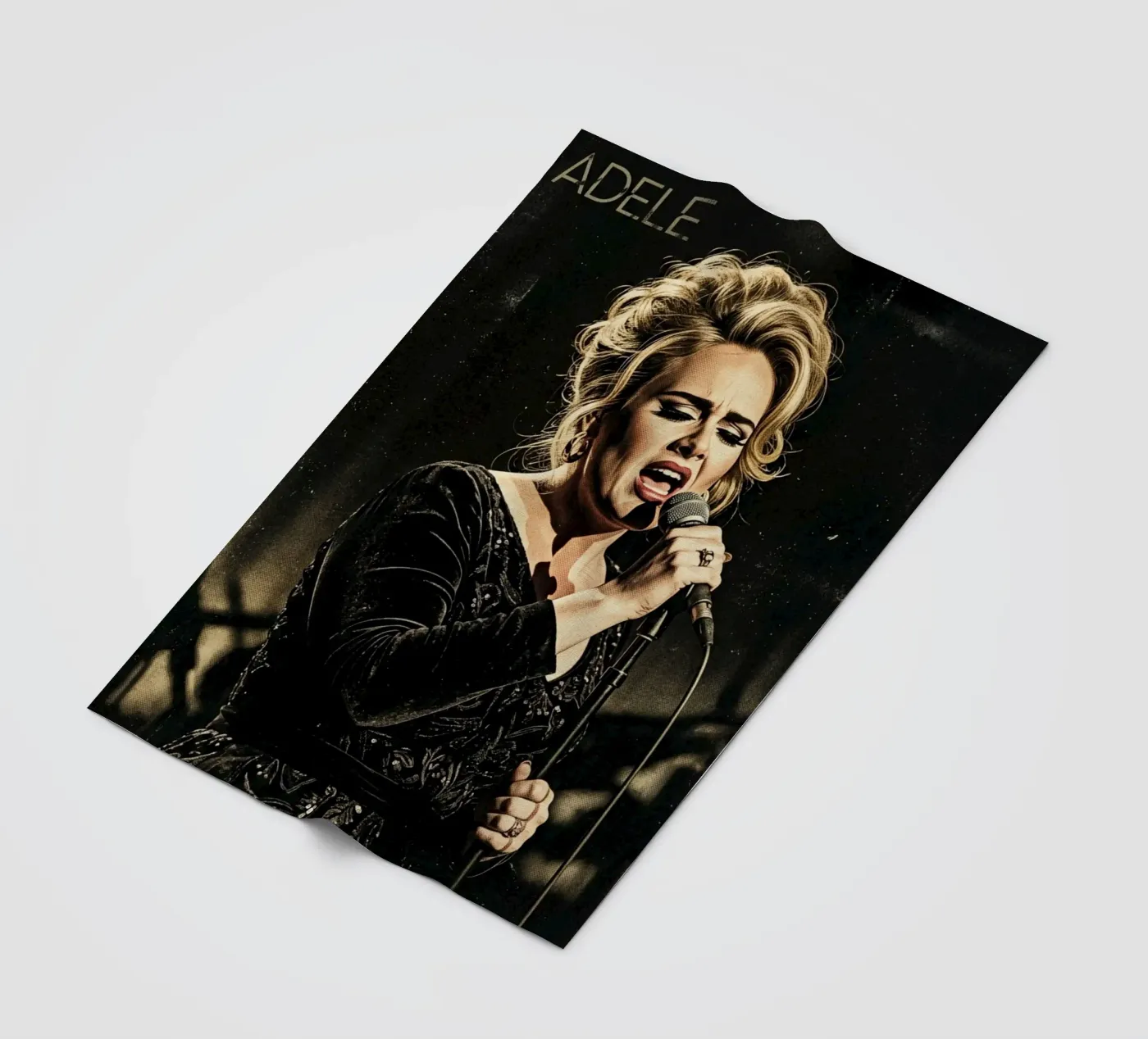Adele show fleece blanket by Darah Juang