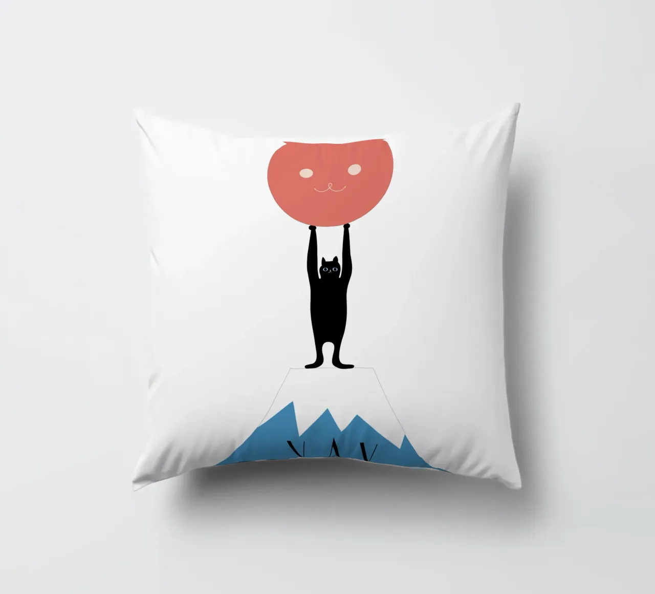 YAY - Powerful Cat decorative cushion by natural neutral