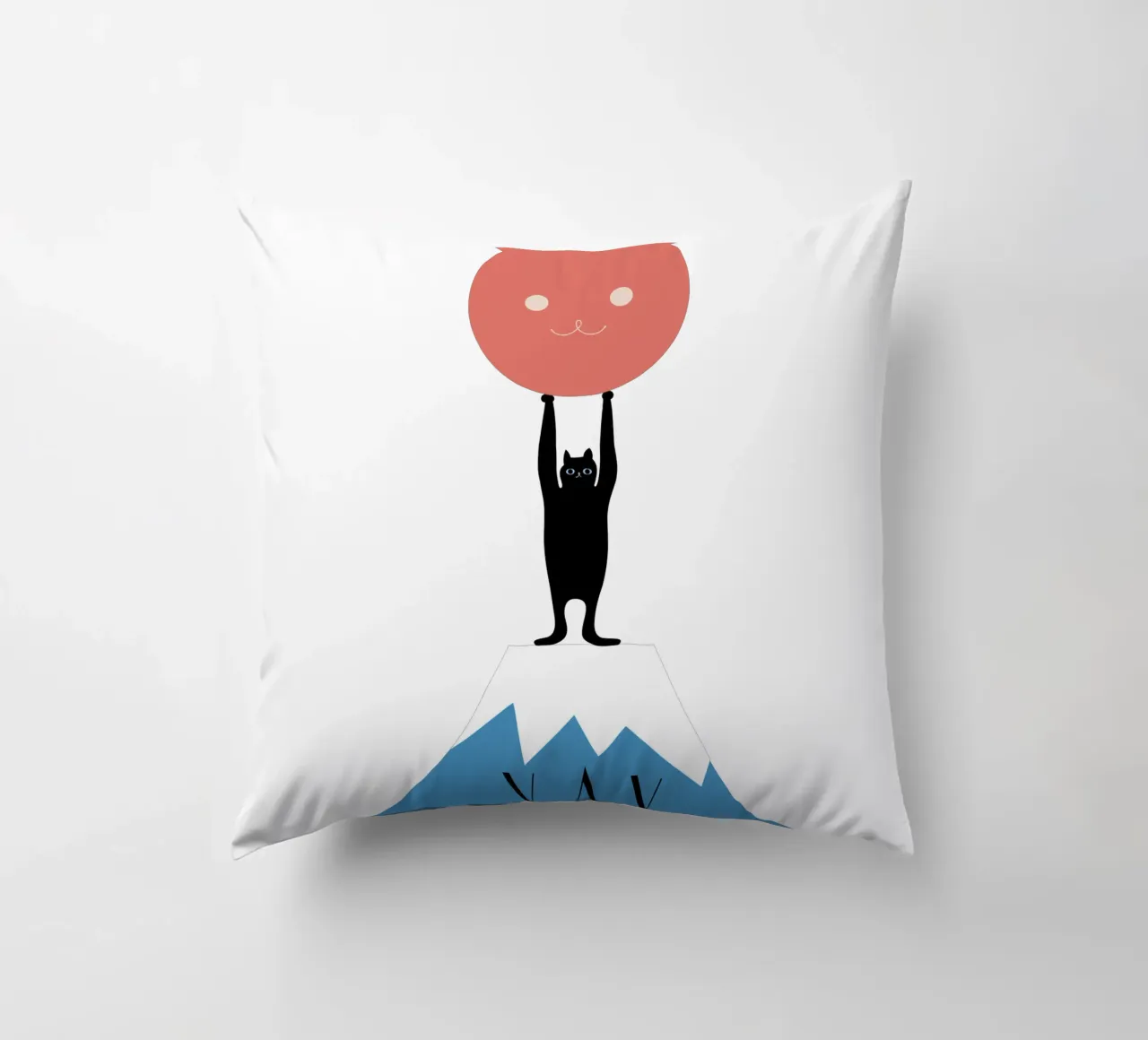 YAY - Powerful Cat decorative cushion by natural neutral