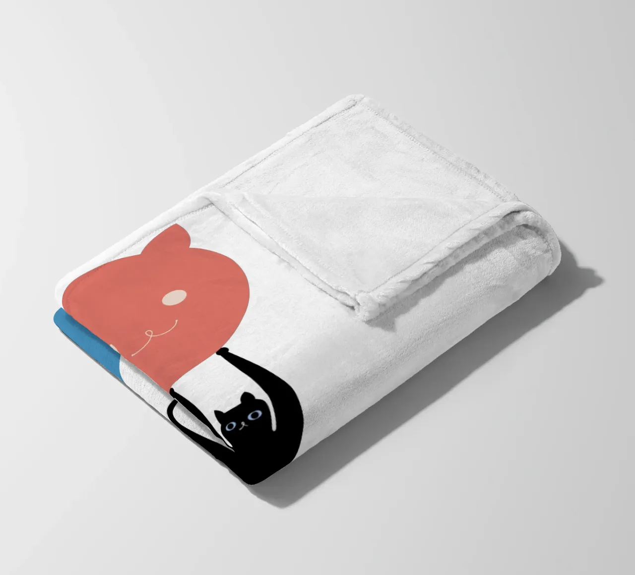 YAY - Powerful Cat fleece blanket by natural neutral