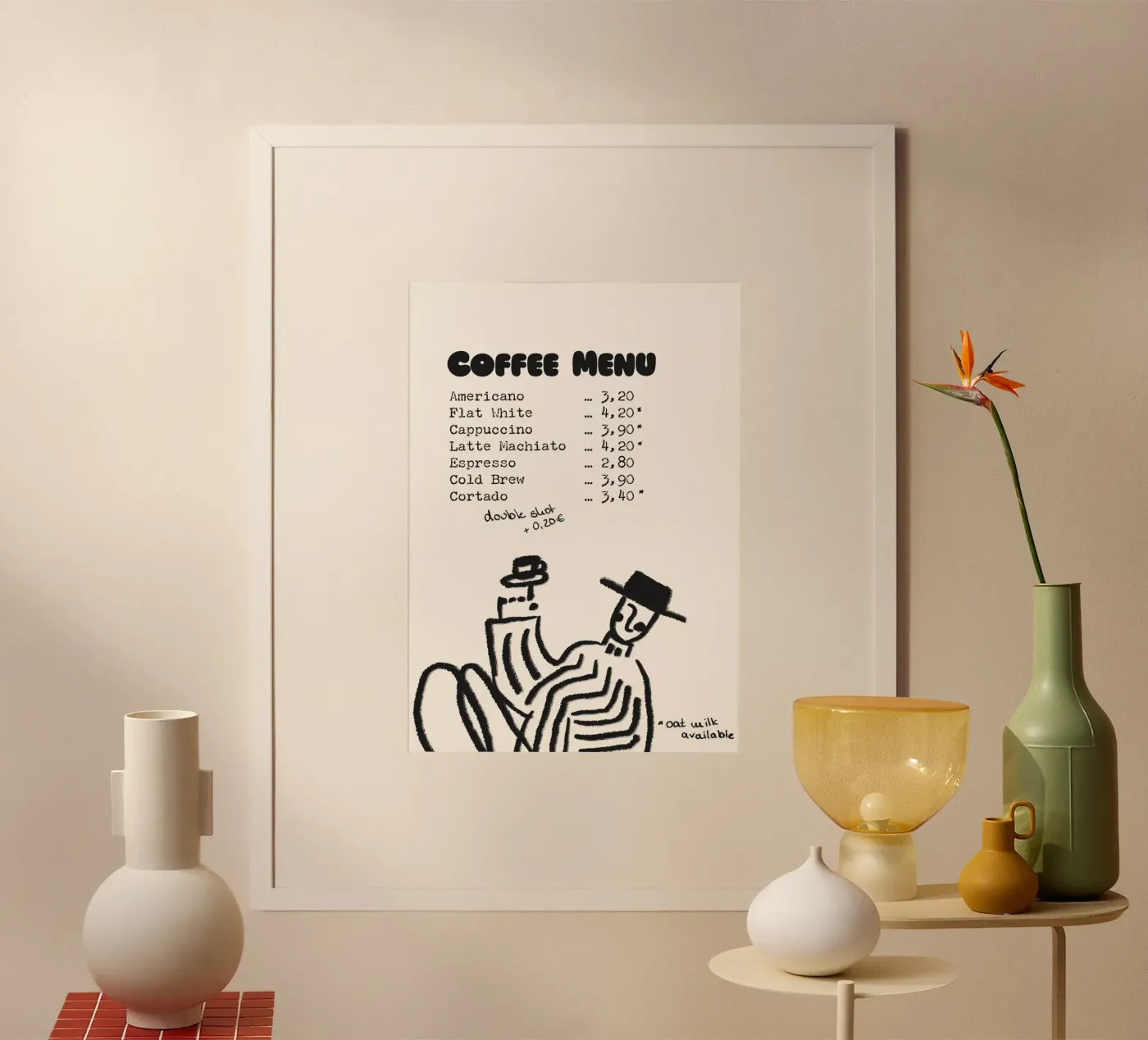 Coffee Menu poster by Candid Chroma