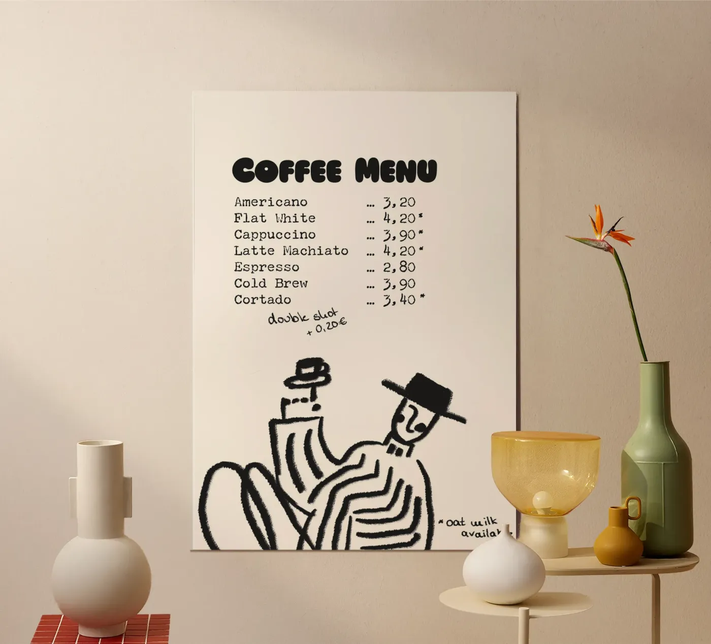 Coffee Menu poster by Candid Chroma