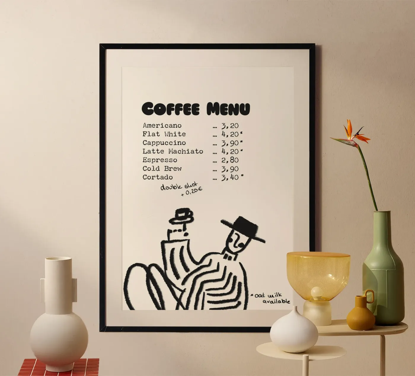 Coffee Menu poster by Candid Chroma