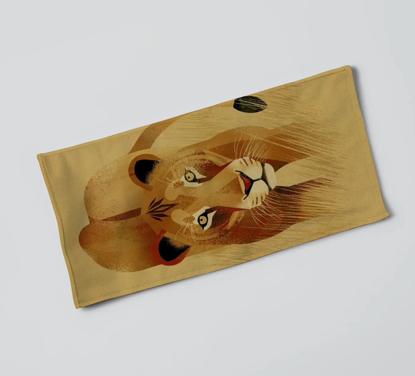 Lion towel by Dieter Braun