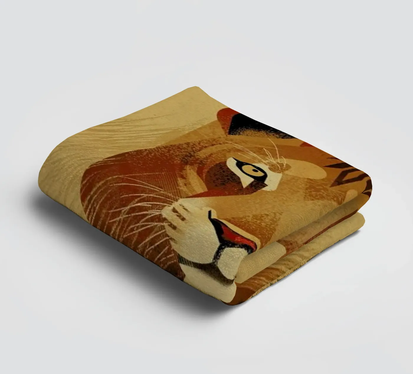 Lion towel by Dieter Braun