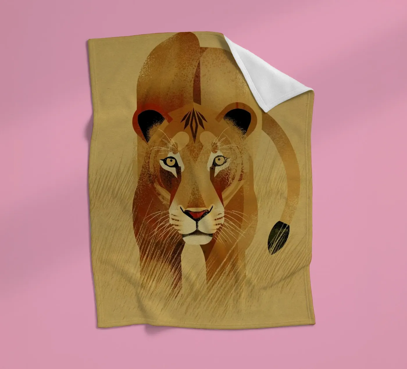 Lion Fleecedecke von Dieter Braun