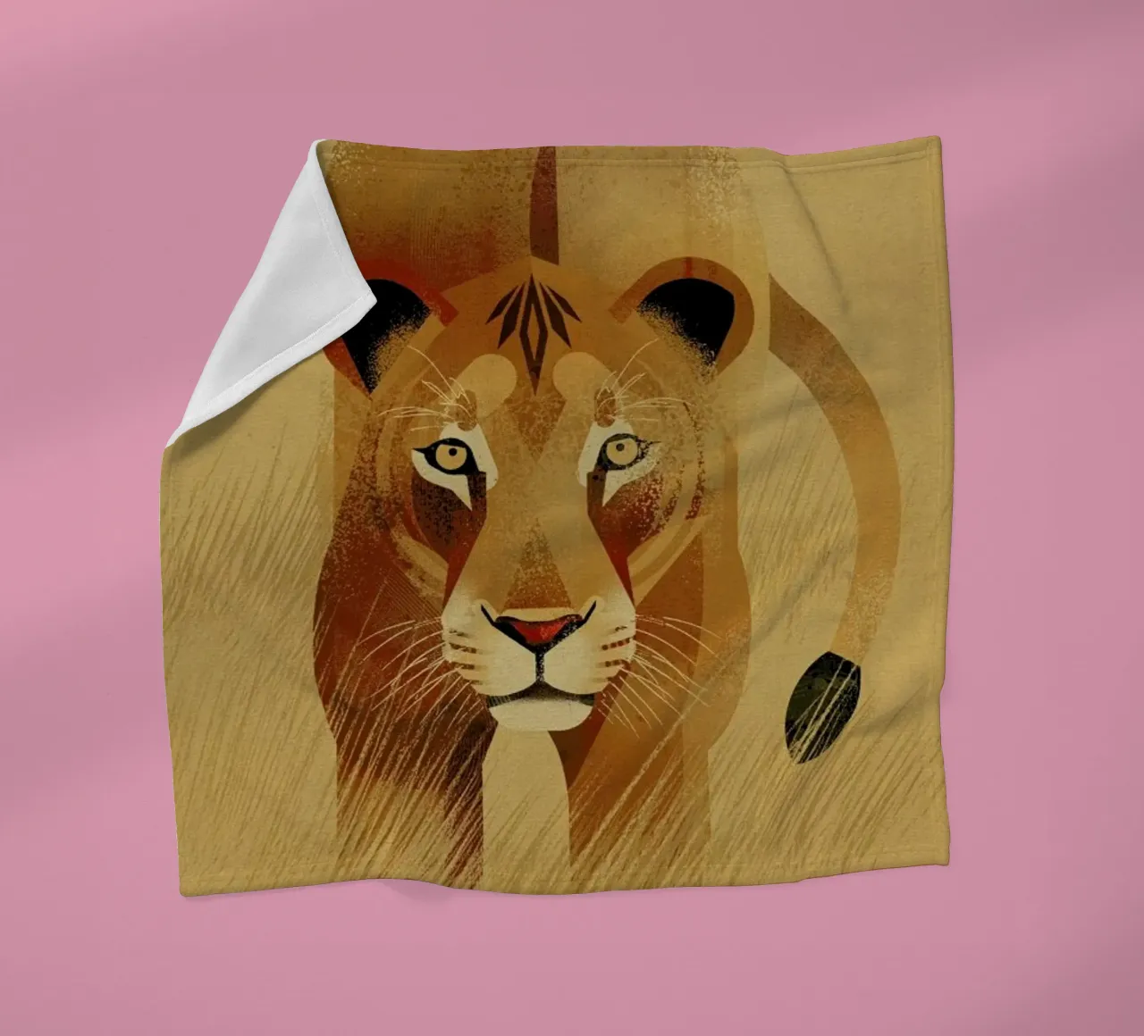 Lion Fleecedecke von Dieter Braun